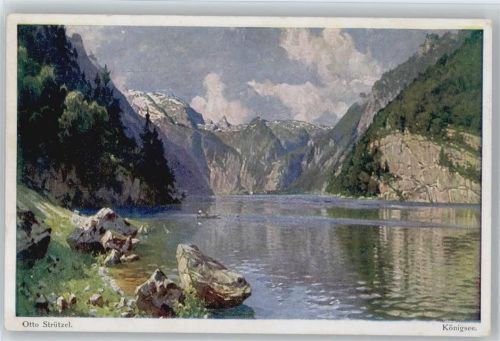 Königssee Otto Strützel Strützel, O. Künstlerkarte
