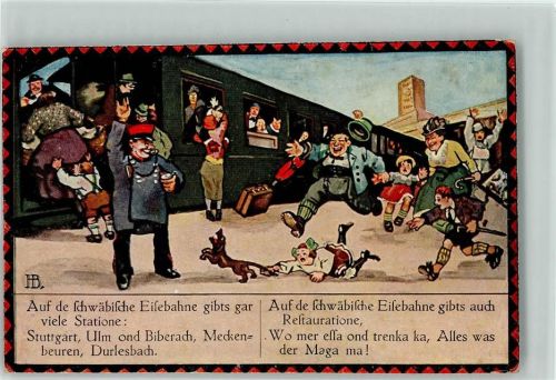 Verlag Schwerdtfeger Serie 200 Bild 1 schwäb. Eisenbahn