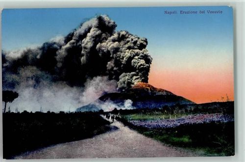 Napoli - Eruption des Vesuvio ca 1913 AK