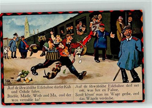 1925 Verlag Schwerdtfeger Serie 200 AK schwäb. Eisenbahn