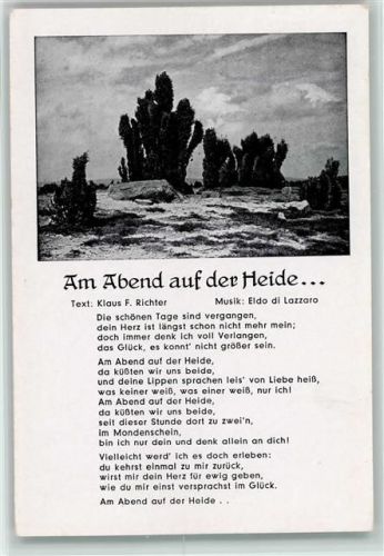 Nr. 27 Franke - am Abend auf der Heide Soldatenlied WK II