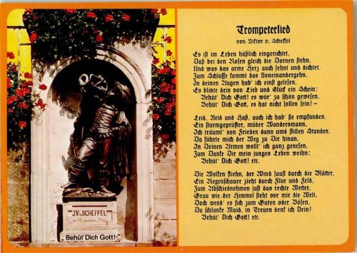 Trompeterlied - Scheffeldenkmal