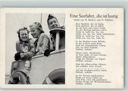 Eine Seefahrt, die ist lustig Nr. 75 Franke Soldatenlied WK II