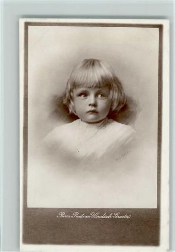 Prinz Rudi als Kleinkind zu Windisch Graetz Foto B.K.W. 888-151 AK