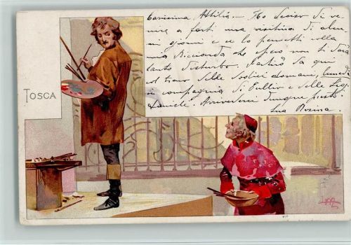 1902 sign Metlicovitz - Maler mit Staffelei
