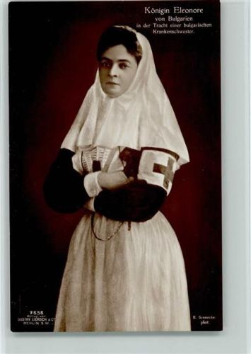 Nr. 7656 Liersch - Königin Eleonore in einer Tracht als Rotes Kreuz Krankenschwester Foto AK Adel Bulgarien