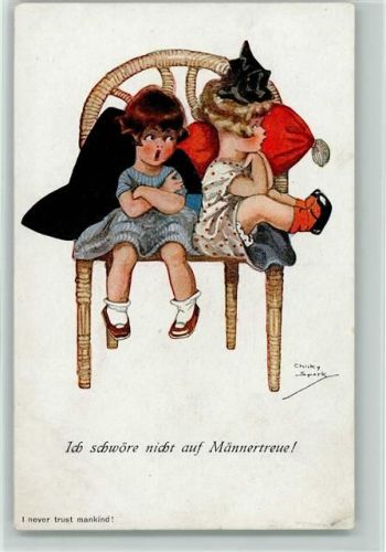 Nr. 606 - Kinderpoesie - Ich schwöre nicht auf Männertreue Spark, Ch. Künstlerkarte