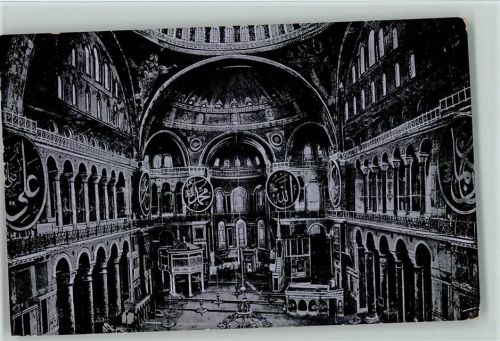 1915 Constantinople, Mosque Ste Sophie, Interieur, Innenansicht
