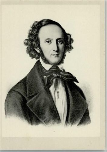 Rückseite Lebenslauf Mendelssohn Bartholdy, F.