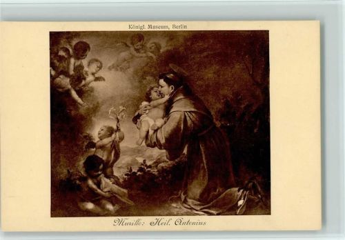 Gemälde von Murillo - Heiliger Antonius mit dem Christkinde