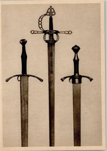 Schwerter mit Erklärung dazu - Museum in Berlin Ritter