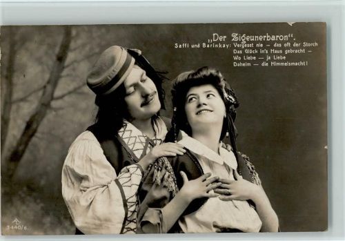 Der Zigeunerbaron Kostüme Verlag AL Serie 3440-6 Foto AK