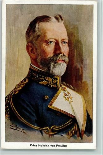 Prinz Heinrich sign Hornert Adel Prinz Heinrich Künstlerkarte