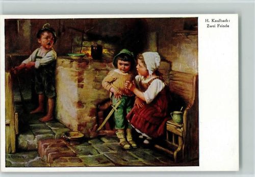 Nr. 749 Kinder - Zwei Feinde an der Ofenbank