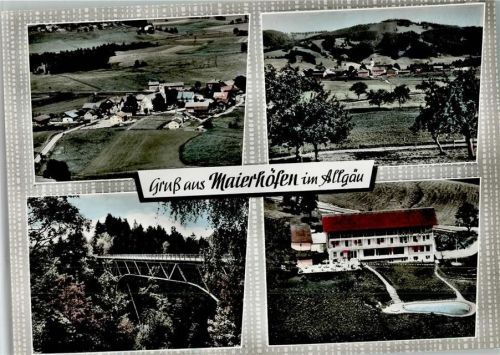 88167 W8999 Maierhöfen , Allgäu - Luftaufnahme 4-Bildaufnahme