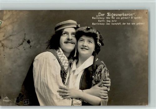 Der Zigeunerbaron Kostüme Verlag AL Serie 3440-1 Foto AK