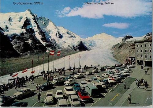 Großglockner Johannisberg Winter Autos Hochalpenstraße