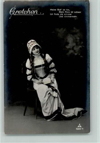 Serie 5800-4 Foto AK Gretchen 1914