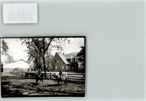 27472 W2190 Holte-Spangen FOTO KEINE AK Buchenhof, Mädchen reiten Pony´s