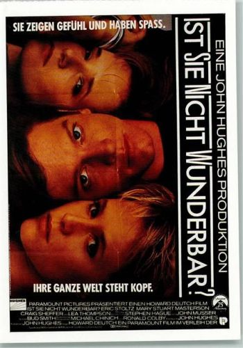 Ist sie nicht wunderbar AK-Format, keine AK-Rückseite Filmtitel Werbung