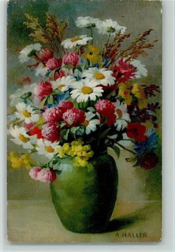1915 Meissner & Buch - Blumenvase mit Feldblumen