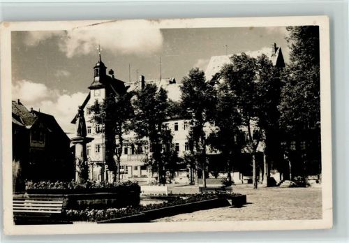 Schleusingen Marktbrunnen Rathaus