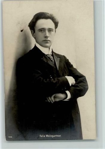 Felix Weingartner Foto AK Dirigent 1900