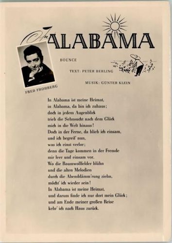 Fred Frohberg Alabama Rock / Pop