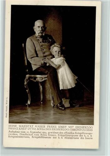 und Erzh. Franz Josef Otto 1914 AK