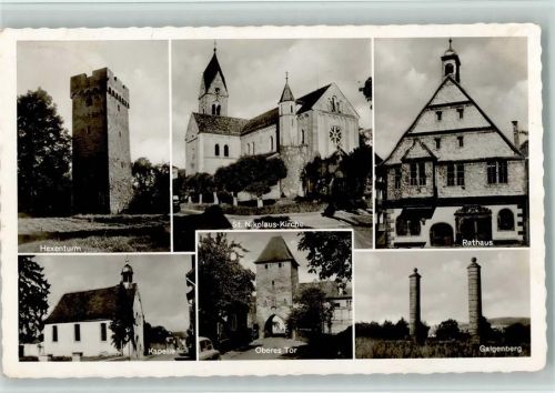 63939 W8767 Wörth a. Main - Hexenturm St. Nikolaus-Kirche Rathaus Kapelle Oberes Tor Galgenberg