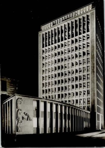 Köln Stadt Gerling-Hochhaus, Relief von Breker "Die Heiligen drei Könige