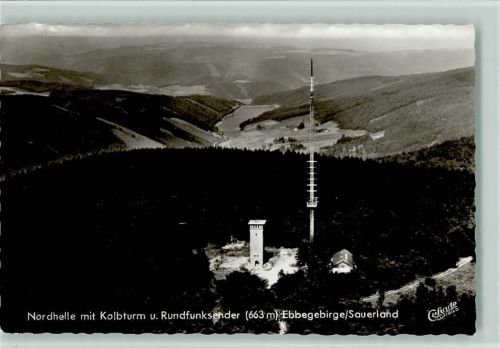 Nordhelle mit Kolbturm und UKW Sender - Luftbild