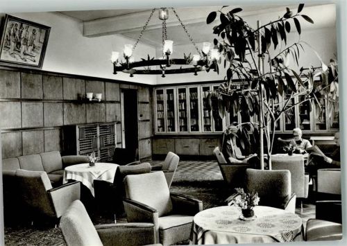 O4304 Friedrichsbrunn Sanatorium "Ernst Thälmann" Bibliothek 1977 Foto AK Kur