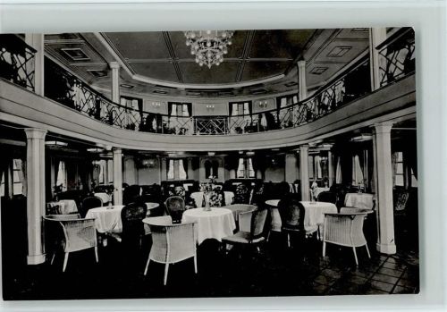 Schiff New York , Hall 2. Klasse - Foto AK Hamburg-Amerika-Linie