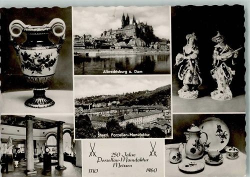 Schlangenschenkelvase 19. Jahrh. Manufaktur Meißen