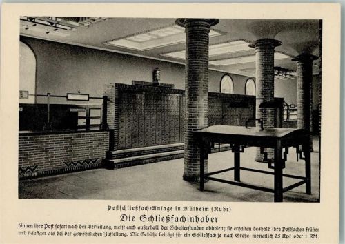 1930 Postschließfach-Anlage in Mühlheim