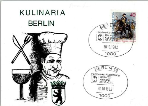 W1000 Berlin Mitte Handwerks-Ausstellung Kulinaria 1982 SST Bäcker