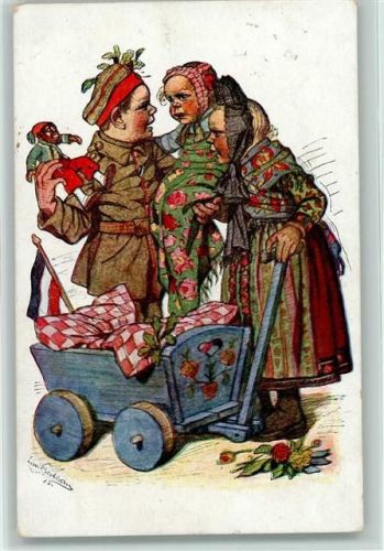 Hessische Trachten Nr. 21 - Kinder in Uniform Beithan, E. 1916