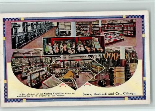 Sears, Roebuck and Co. Puppen, Reitzeug u.a. Kaufhaus in Chicago USA