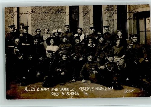 Köln Stadt 1913 Soldaten Reserve 200
