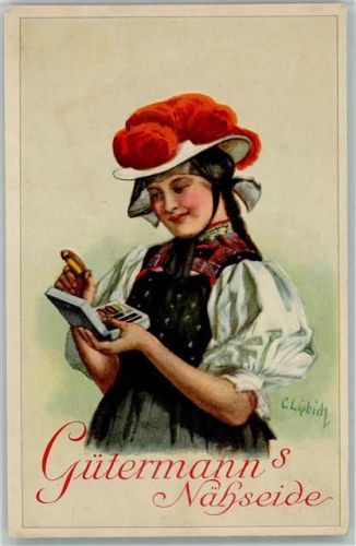 Werbung Gütermanns Nähseide - Trachten Liebich C.