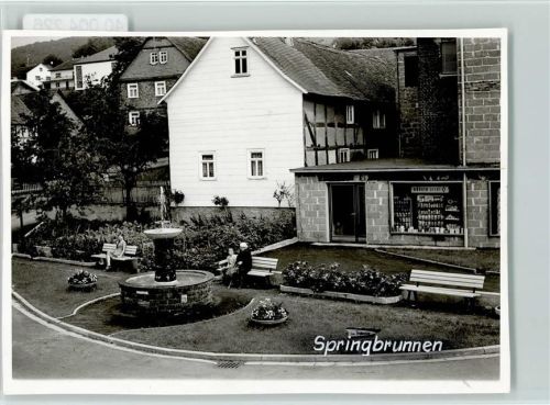 34516 W3546 Herzhausen b Korbach FOTO KEINE AK Springbrunnen