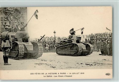 1919 - Les Fetes de la Victoire a Paris Panzer (WK I)