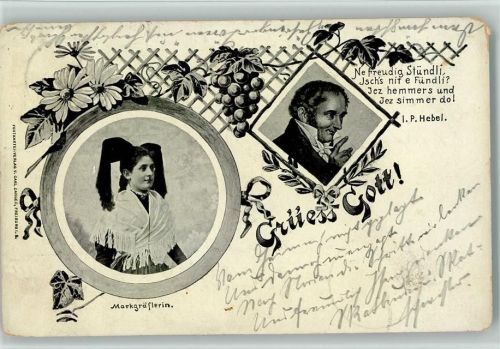 Gedicht von Hebel - Trachten Hebel Joh. P. 1905