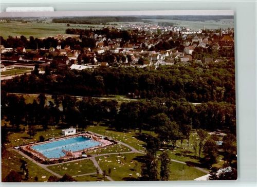 89312 W8870 Günzburg FOTO KEINE AK Luftaufnahme Freibad