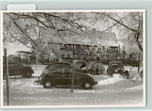 57413 W5950 Rönkhausen FOTO KEINE AK Winter Autos Hohenlenscheid