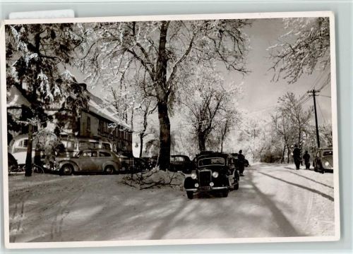 57413 W5950 Rönkhausen FOTO KEINE AK Winter Autos Hohenlenscheid