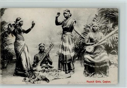 Nautch Girls - Ceylon - Volkstänze Asiat.Volkstyp