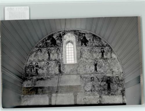 Lorsch Königshalle Innenaufnahme gotische Wandmalerei