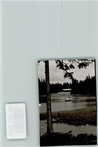 94252 W8371 Arberhütte FOTO KEINE AK Großer Arbersee Ruderboot